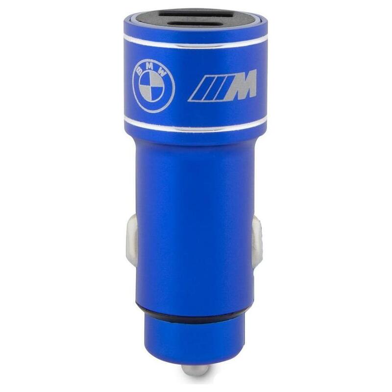 Bmw M Edition - Ladowarka Samochodowa Fast Charge Usb-C & Usb-A Pd 18w + Qc 3.0 18w (Niebieski)