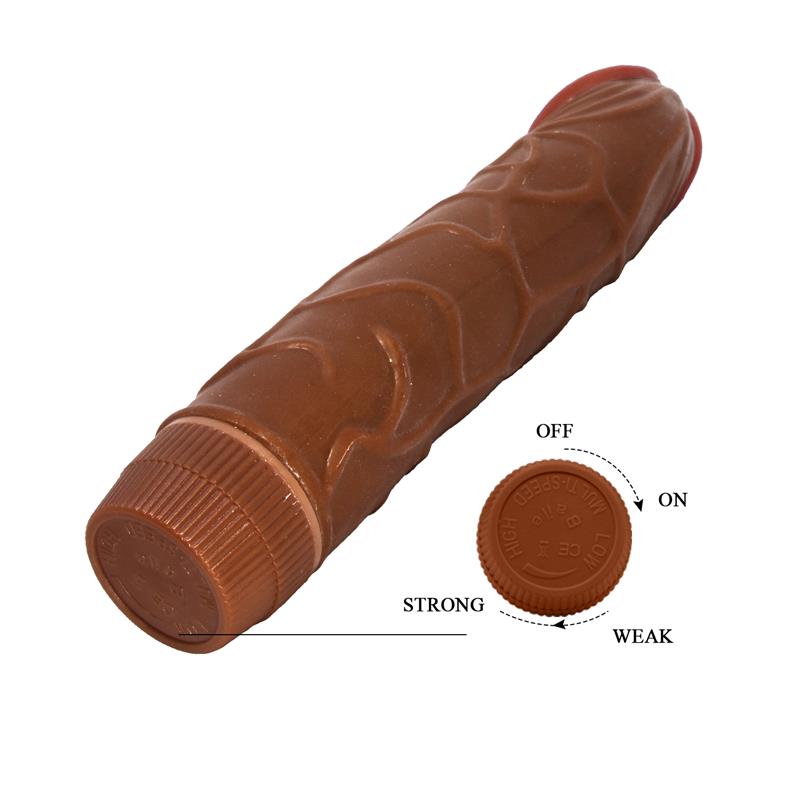 Baile - Bob Vibrador Realístico 22.5 Cm Mulato