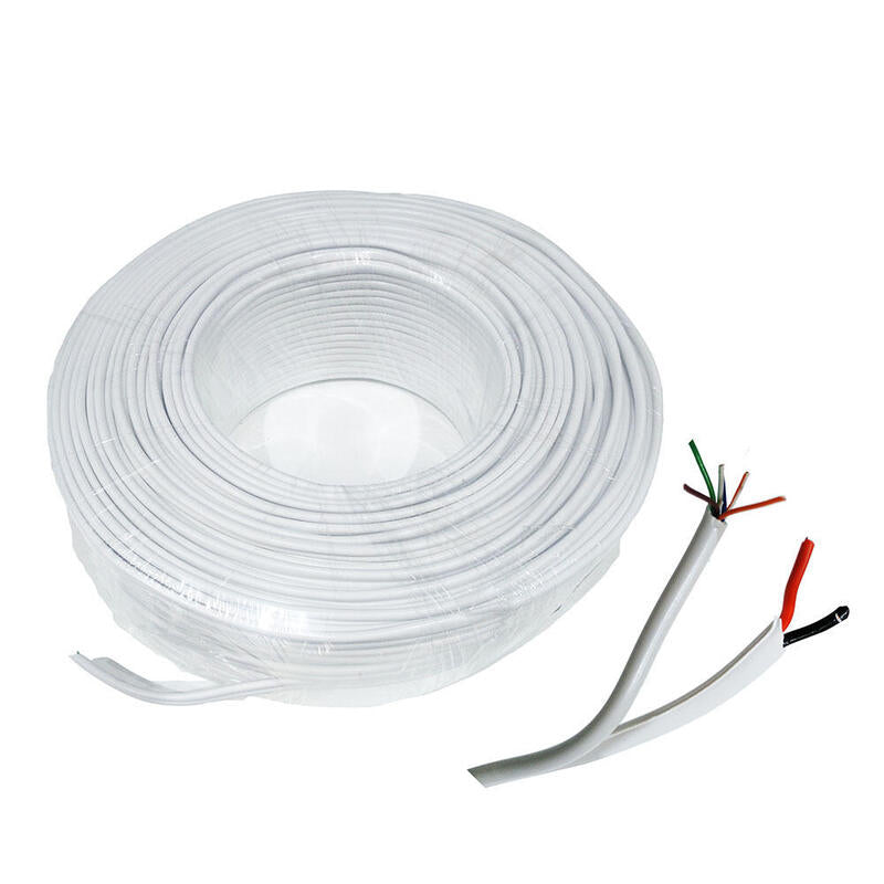 Bobina 100 M De Cable De Alarma Siamés De 8 Hilos ( 6 X 0, 22 + 2 X 0,75 )