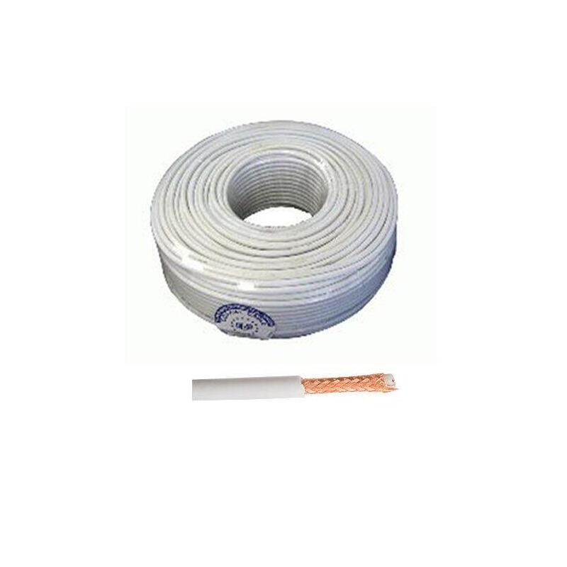 Bobina De Cable Coaxial Micro Rg-59 De 100m Para Cctv