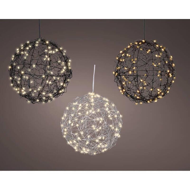 Bola Led Metal, Colores Surtidos, Exterior, Ø15 Cm