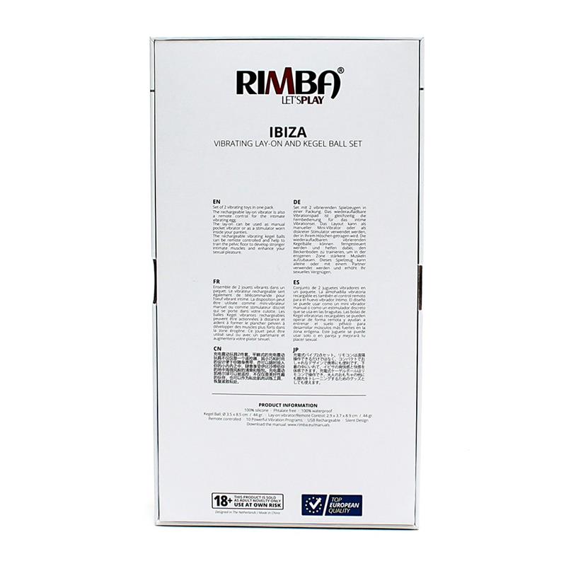 Bolas Kegel Con Control Remoto Y Estimulador Ibiza Negro