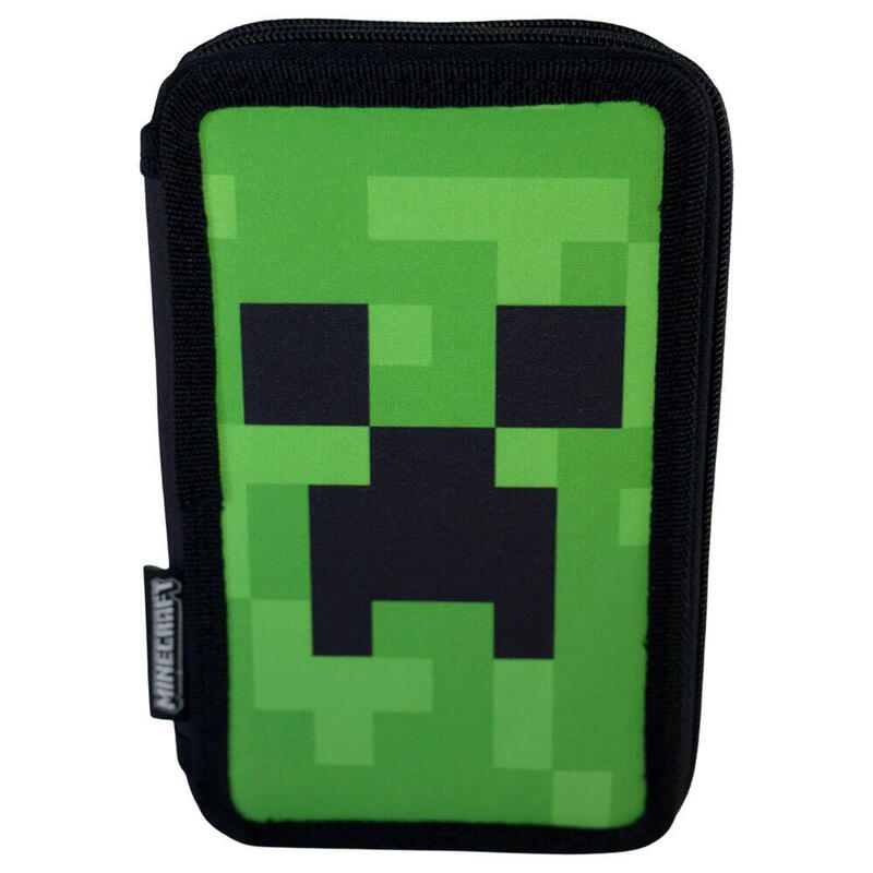 Bolsa Cremallera Face Minecraft Triple