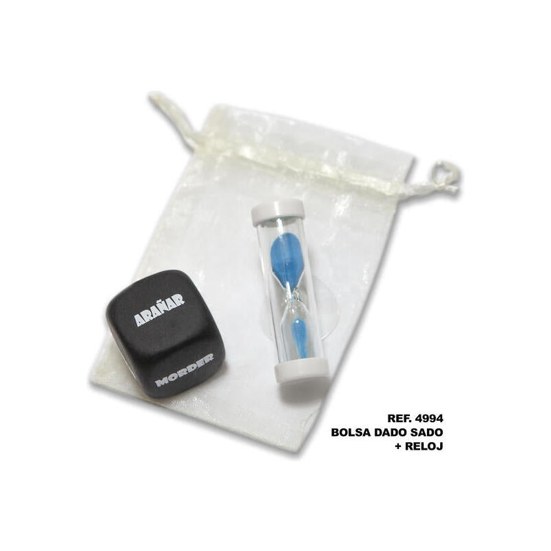 Bolsa De Dado Sado De 3 Mm X 3 Mm + Reloj De Arena