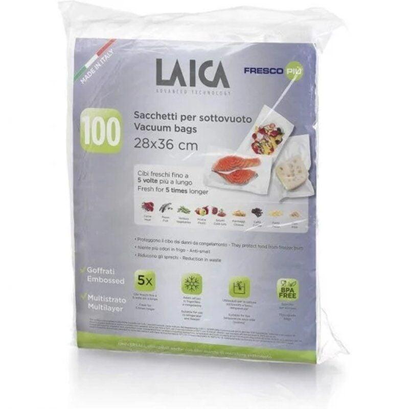 Bolsa Para Envasar Al Vacío Laica Vt3512 28 X 36cm 100 Bolsas