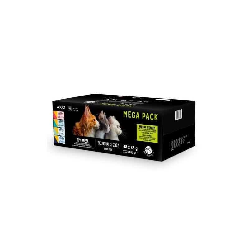 Bolsitas Pet Republic Para Gatos Con Sabores A Pescado (Salmón, Pollo, Atún, Bacalao, Trucha) 48 X 85 G