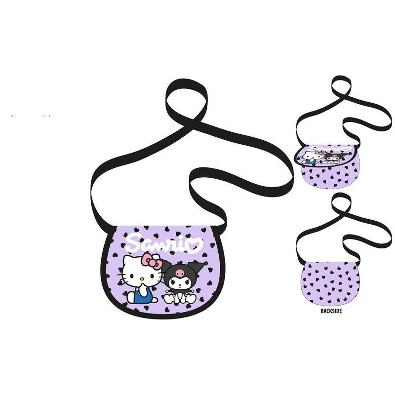 Bolso Bandolera Kuromi & Hello Kitty