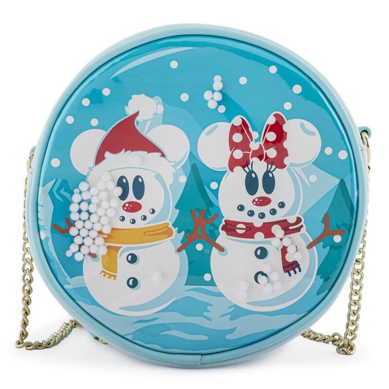 Bolso Loungefly Disney Minnie Y Mickey Muecos De Nieve