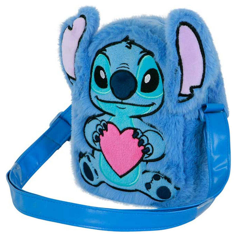 Bolso Peluche Corazon Stitch Disney