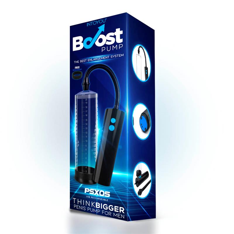 Bomba Con Control Remoto Para El Pene Psx05 Usb Recargable Transparente