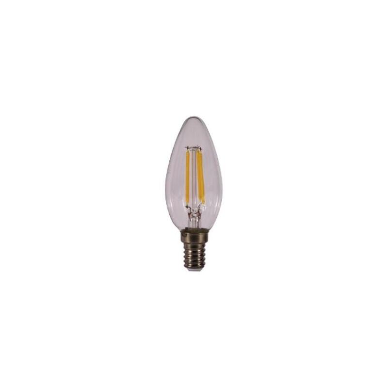 Bombilla Kodak Filamento Cristal C37 - E14 - 470lm - Calido 3000k - 4w=40w - No Regulable