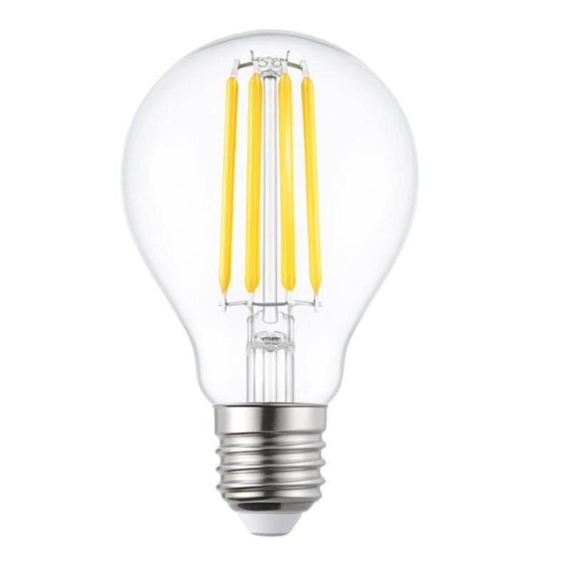 Bombilla Led Silver Electronic Filamento Transprente Estandar 6w=80w E27 2700k