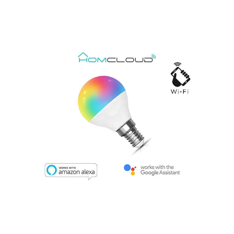 Bombilla Regulable Wi-Fi Rgb + Warm White E14 G45