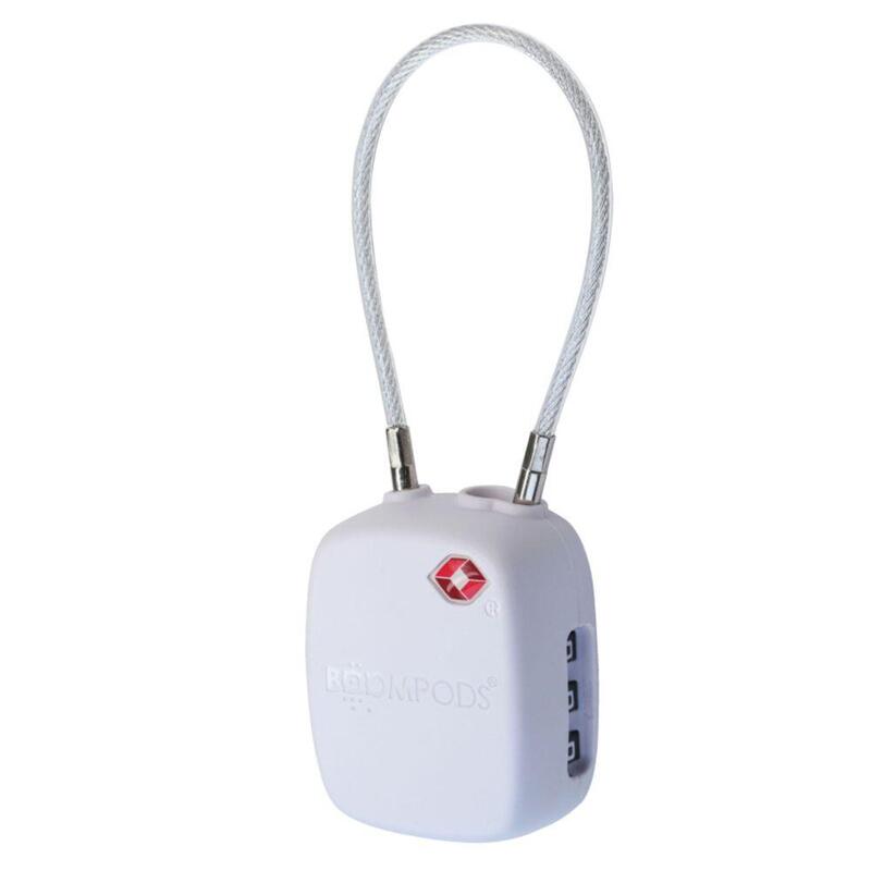 Boompods Lock Tsa Bag Tracker White