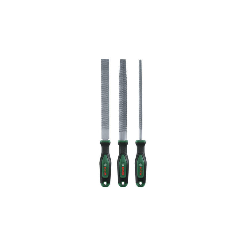 Bosch Diy & Garden Juego De Escofinas Para Madera, 3 Piezas, Lima Verde/Negro, 200 Mm 1600a02zb1