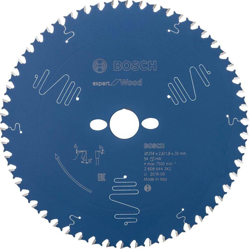 Bosch Hoja De Sierra Circular Expert Para Madera, Ø 254mm, 54t 2608644342