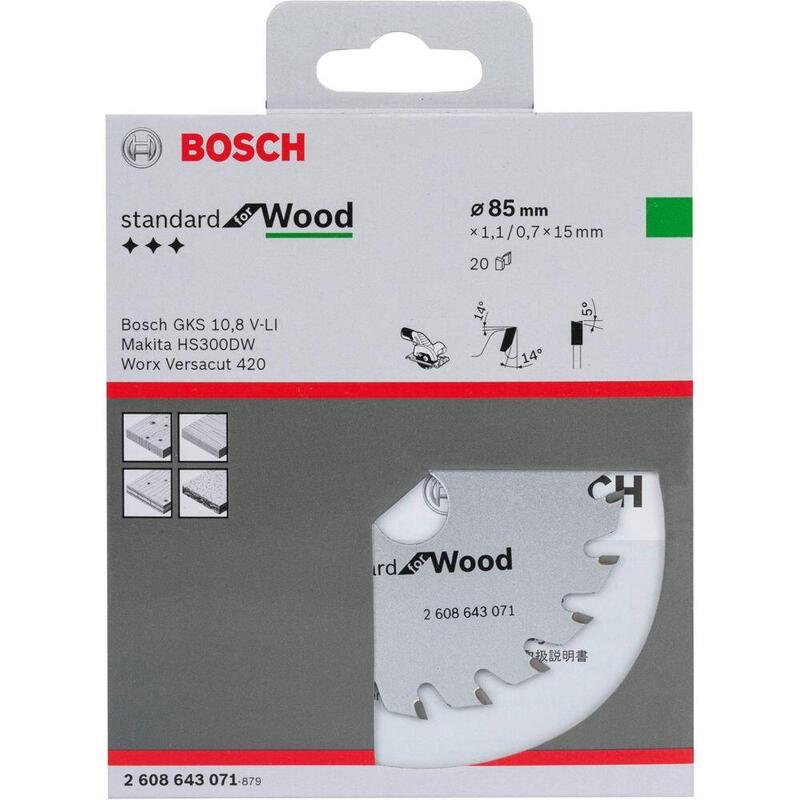 Bosch Hoja De Sierra Circular Optiline Wood, 85mm 2608643071