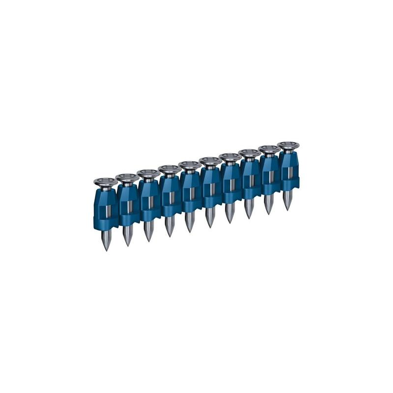 Bosch Professional Clavo En Tira De Cabeza Redonda Nb-19, 1.000 Clavos Para Hormigón De 19 Mm, Para Clavadora De Hormigón A Batería Gnb 18v-38 Professional 1600a02f4l