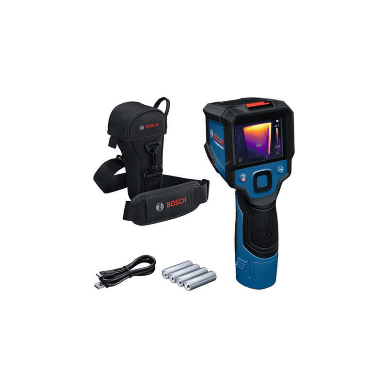 Cámara Termográfica Bosch Professional Inalámbrica Gtc 12v-450-13 Professional, Detector Térmico Azul/Negro, Sin Batería Ni Cargador, En Bolsa De Herramientas 0601083901