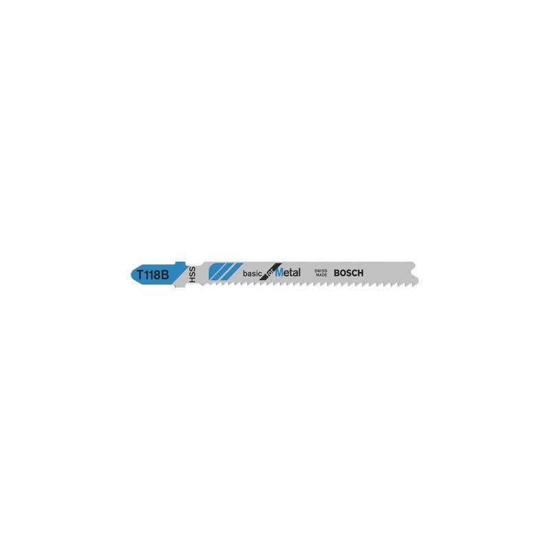 Bosch Professional Hoja De Sierra De Calar T 118 B Basic Para Metal, 92mm 100 Piezas 2608631965