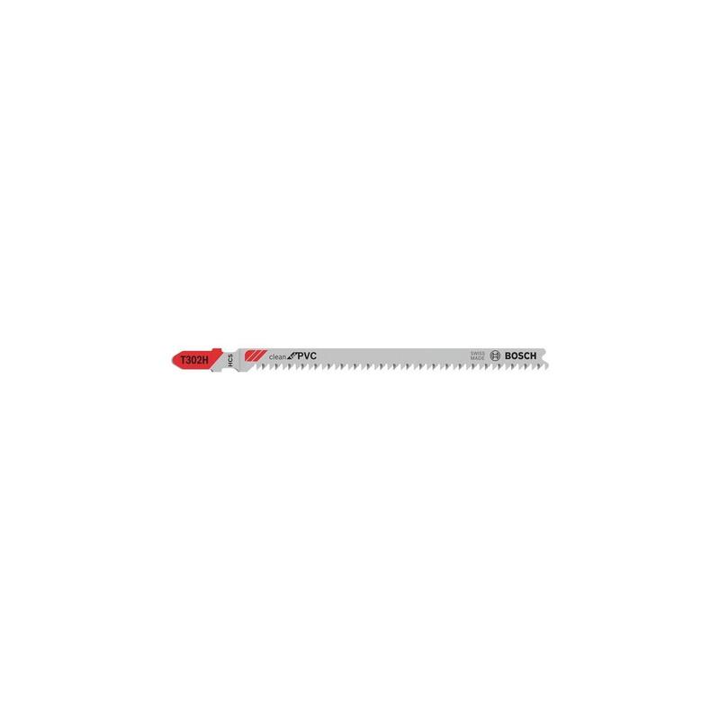 Bosch Professional Hoja De Sierra De Calar T 302 H Clean Para Pvc, 132mm 3 Piezas 2608667447