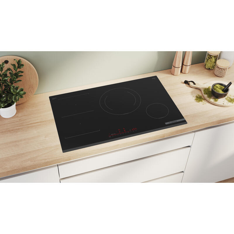 Bosch Serie 6 Pvs831hb1e Hobs Negro Integrado 80 Cm Con Placa De Inducción 4 Zona(S)