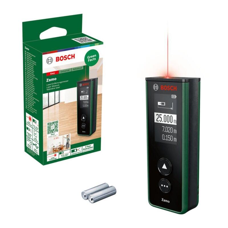 Bosch Powertools Zamo Digitaler Laser-Entfernungsmesser (Verde/Negro) 0603672708