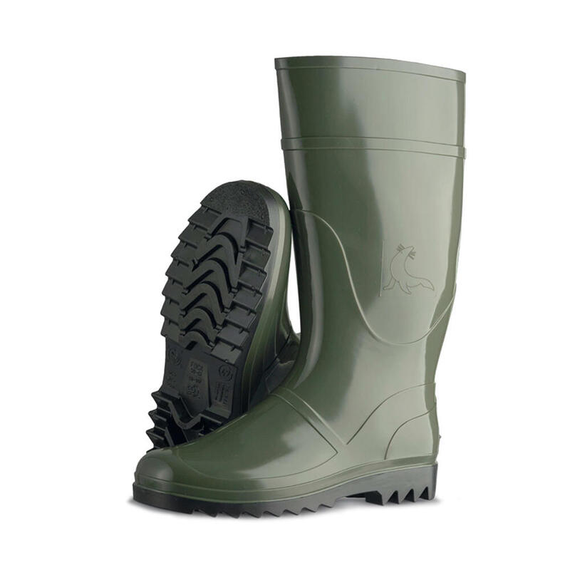 Bota De Agua Caña Alta Color Verde Oliva Talla 40