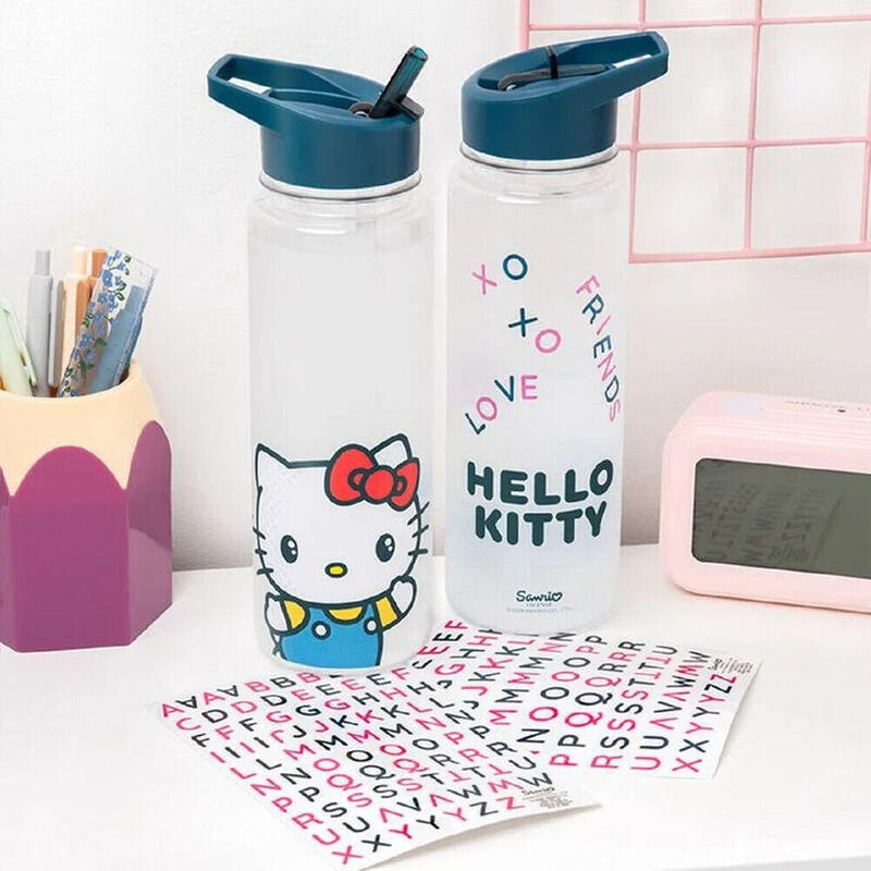 Botella Con Pegatinas Hello Kitty 650ml