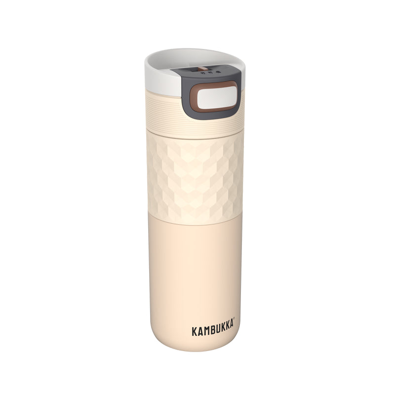 Botella Termo Kambukka Etna Grip 500ml Barely Beige Acero Inoxidable Antigoteo Antiderrame