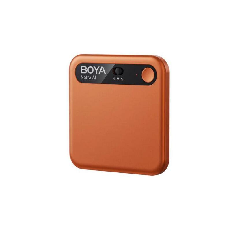 Boya Notra Ai Powered Audio Transcripter, Summanizer And Wireless Note Recorder, 64gb, Cosmic Orange Eu