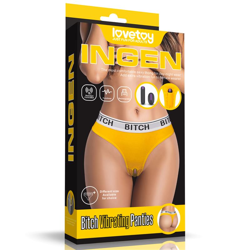 Braguita Abierta Con Bala Vibradora Y Control Remoto Talla L