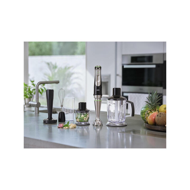 Braun Multiquick 9 Mq 9147x 0,6 L Batidora De Inmersión 1200 W Negro, Acero Inoxidable
