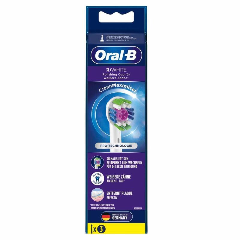 Braun Oral-B 3d White Cleanmaximiser Juego De 3 Cabezales De Cepillo
