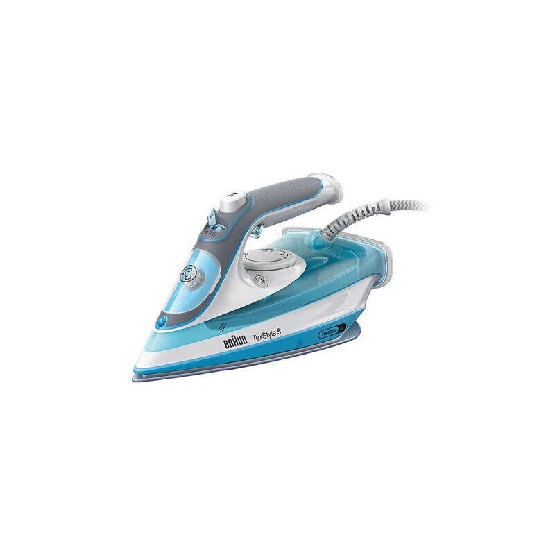 Braun Texstyle 5 Si 5006 Bl Plancha Vapor-Seco Suela De Cerámica 2600 W Azul, Gris, Blanco 0127406000
