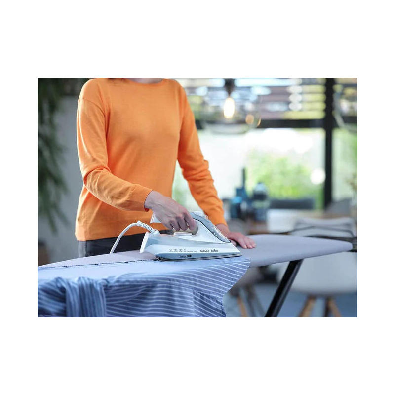 Braun Texstyle 5 Si 5006 Bl Plancha Vapor-Seco Suela De Cerámica 2600 W Azul, Gris, Blanco 0127406000