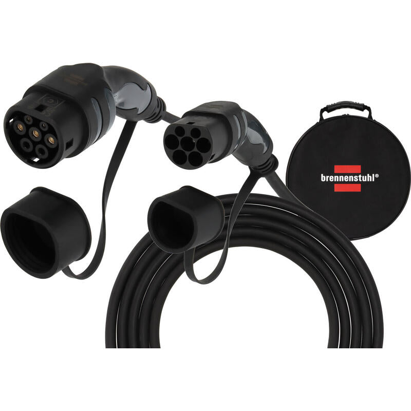 Brennenstuhl Ev Typ 2 Cable De Carga 22kw 5m, Ip55, 3-Phasig, Mode 3