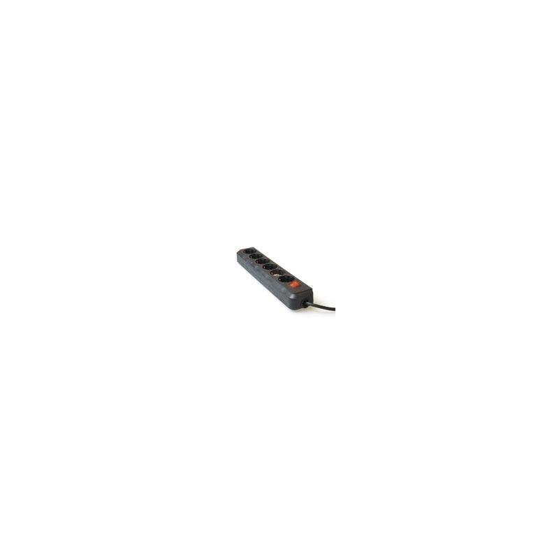 Brennenstuhl Regleta 6 Tomas Eco-Line 1.50m Negro