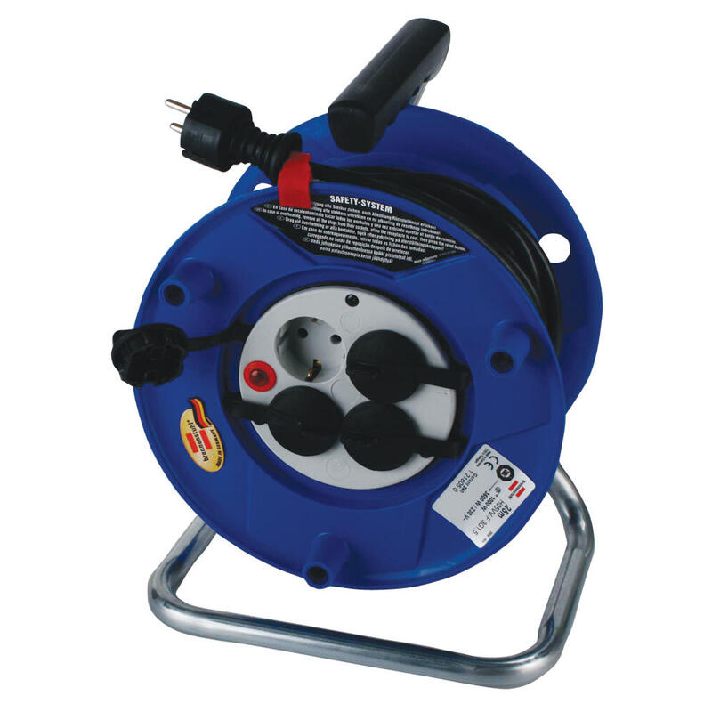 Brennenstuhl Tambor De Cable Garant 25 M, 4 Enchufes