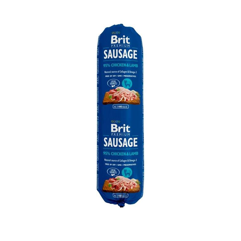 Brit Premium Sausage Chicken Lamb Karma Mokra Para Perro 800g