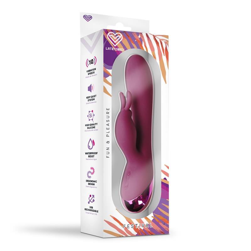 Vibrador Brole Usb Rojo