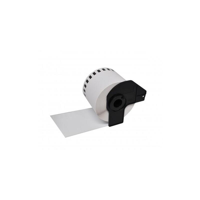 Brother Dk22246 - Etiquetas Genericas De Tamaã±O Personalizado - Ancho 103mm X 30,48 Metros - Texto Negro Sobre Fondo Blanco