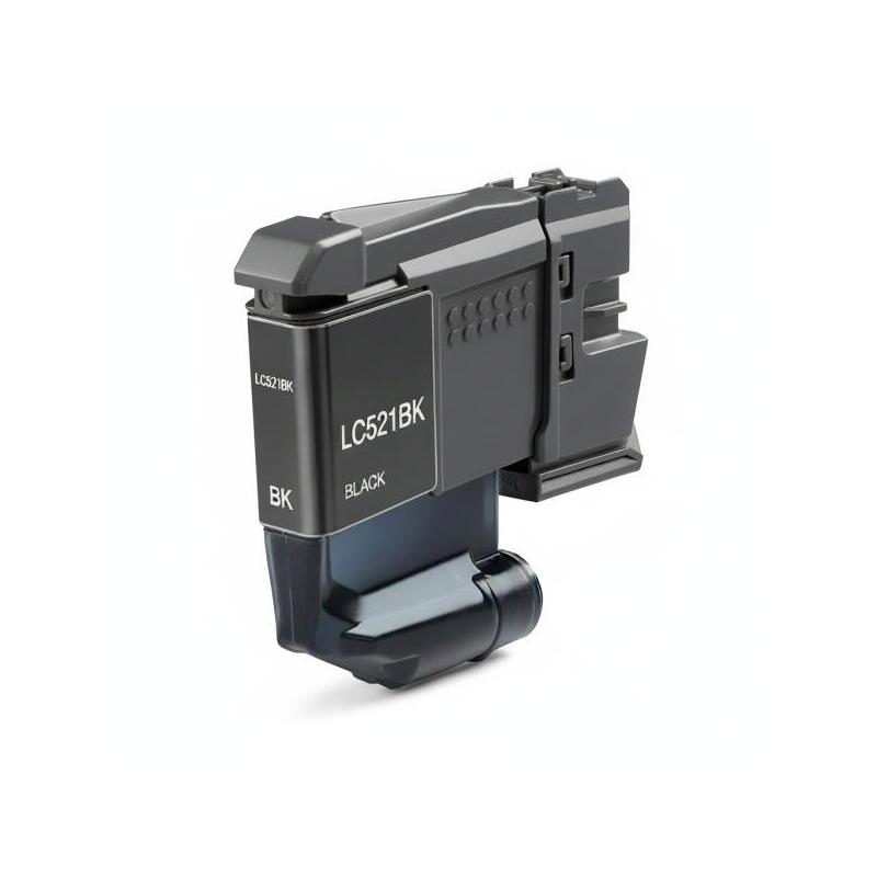 Brother Lc521 Negro Tinta Pigmentada Generica - Reemplaza Lc521bk