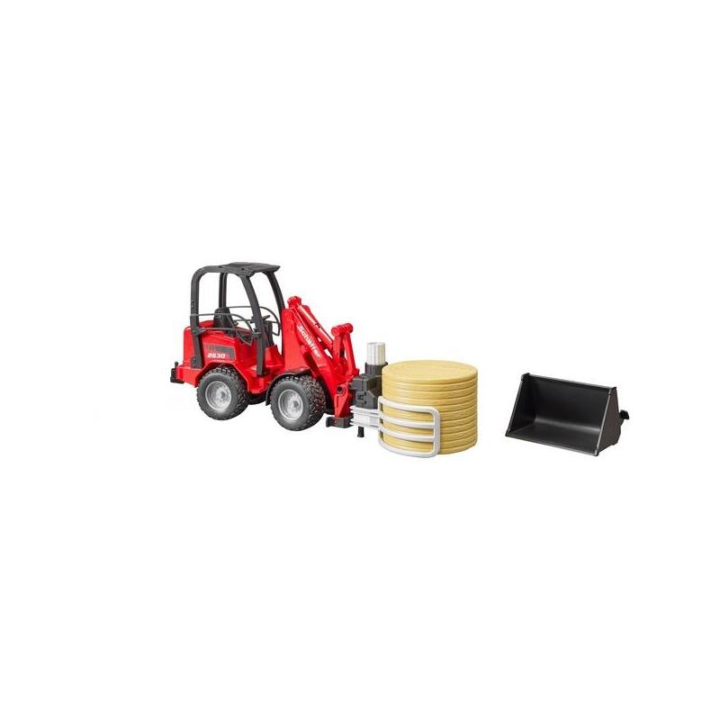 Bruder Schäffer Hoflader 2034 Con Pinza Para Pacas 02192