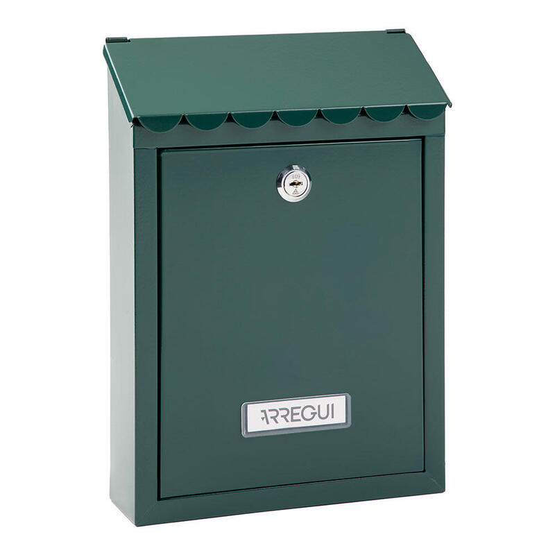Buzón Individual Exterior, Pequeño, Civic, Acero, Verde, 21,6 X 8 X 30 Cm