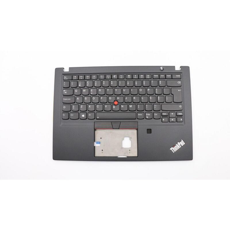 C-Cover Portuguese W/ Backlit  Kbd And Fpr, Black