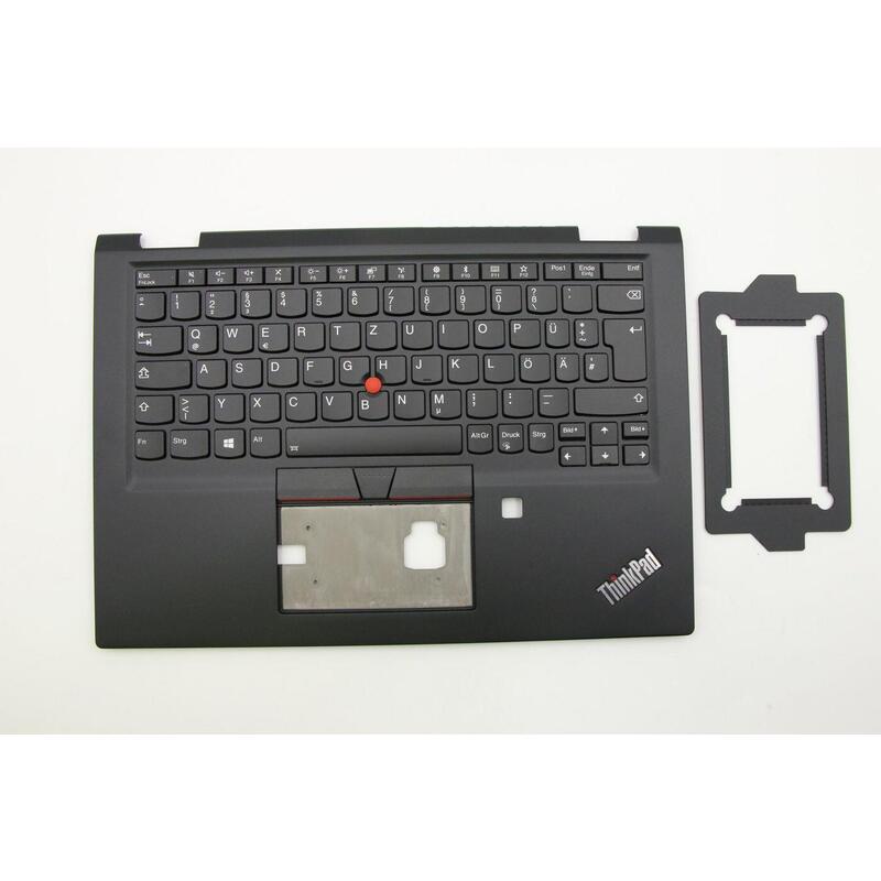 C Cover W/Keyboard Bk German - Warranty: 6m