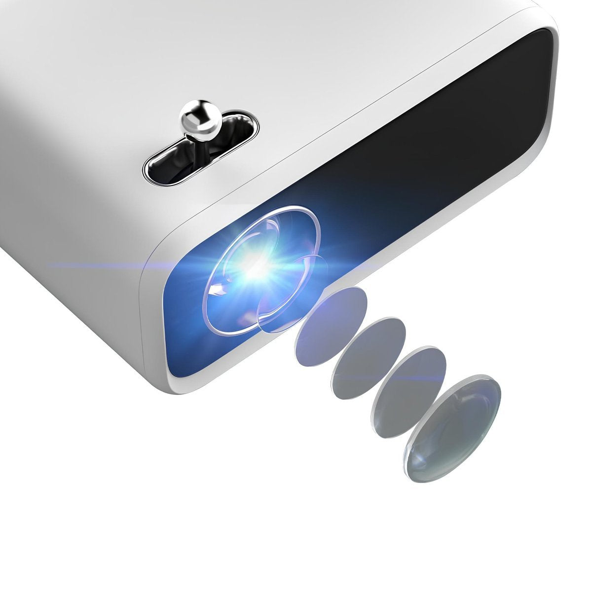 EAN 6970885350160 - WANBO MINI XS01 proyector de película 250 lúmenes ANSI 1280 x 720 Pixeles Blanco imagen 7