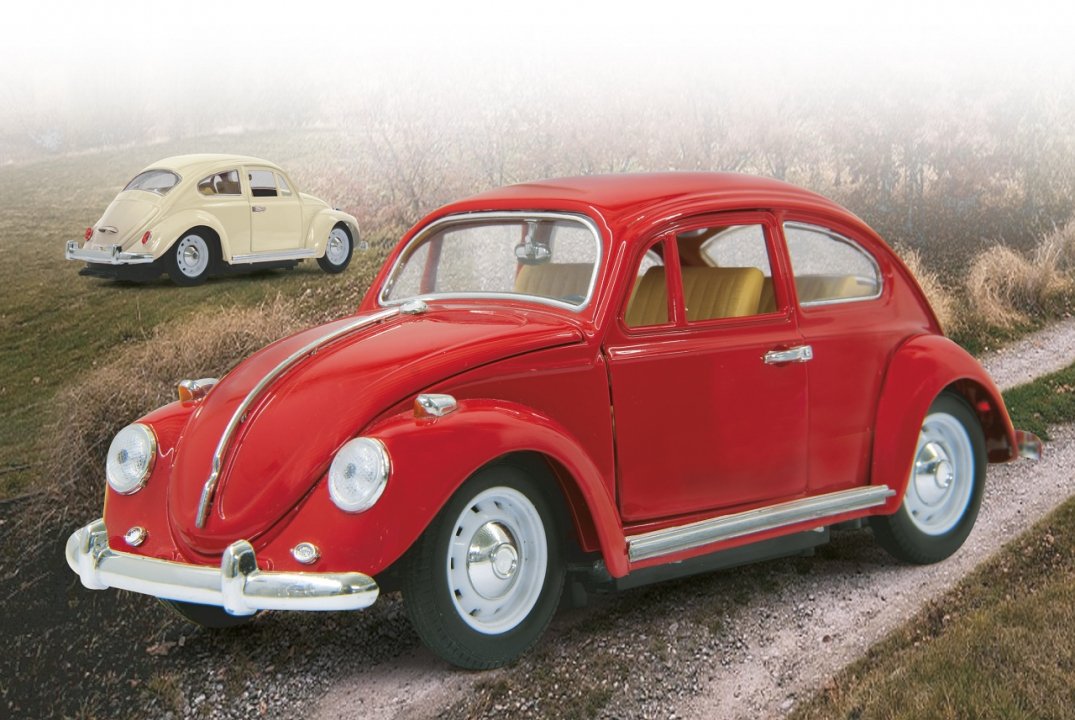 Jamara Vw Käfer Rc Diecast 1:18 Rojo 27mhz 8+