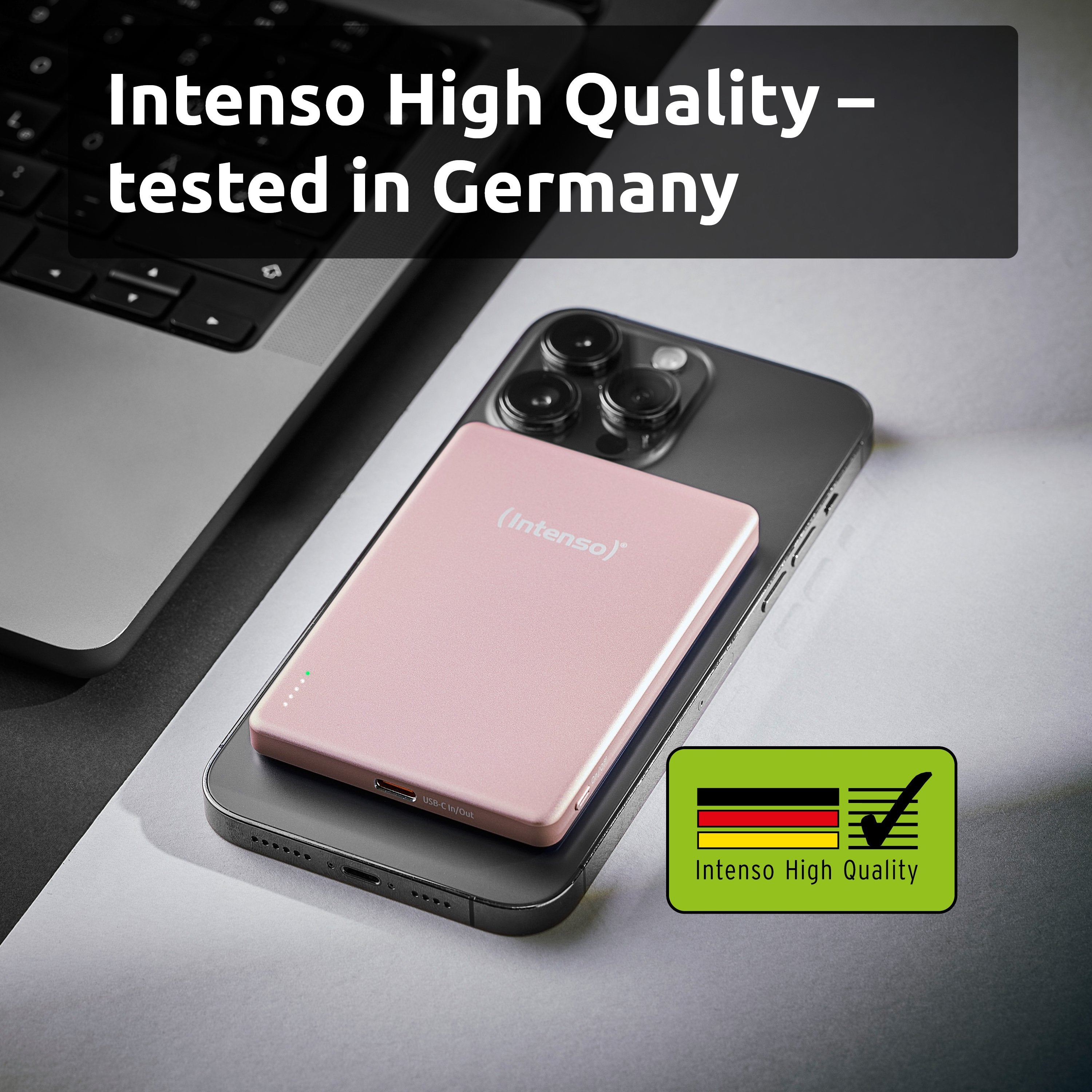 Intenso Powerbank Mw5000 Magsafe Rosado